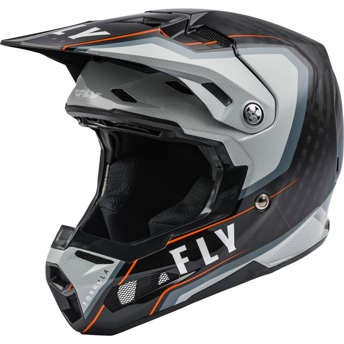 Black/Grey/Orange Carbon Axon Helmet H2201