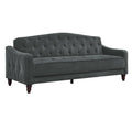 Gray Velvet Tufted Sofa Sleeper T18007
