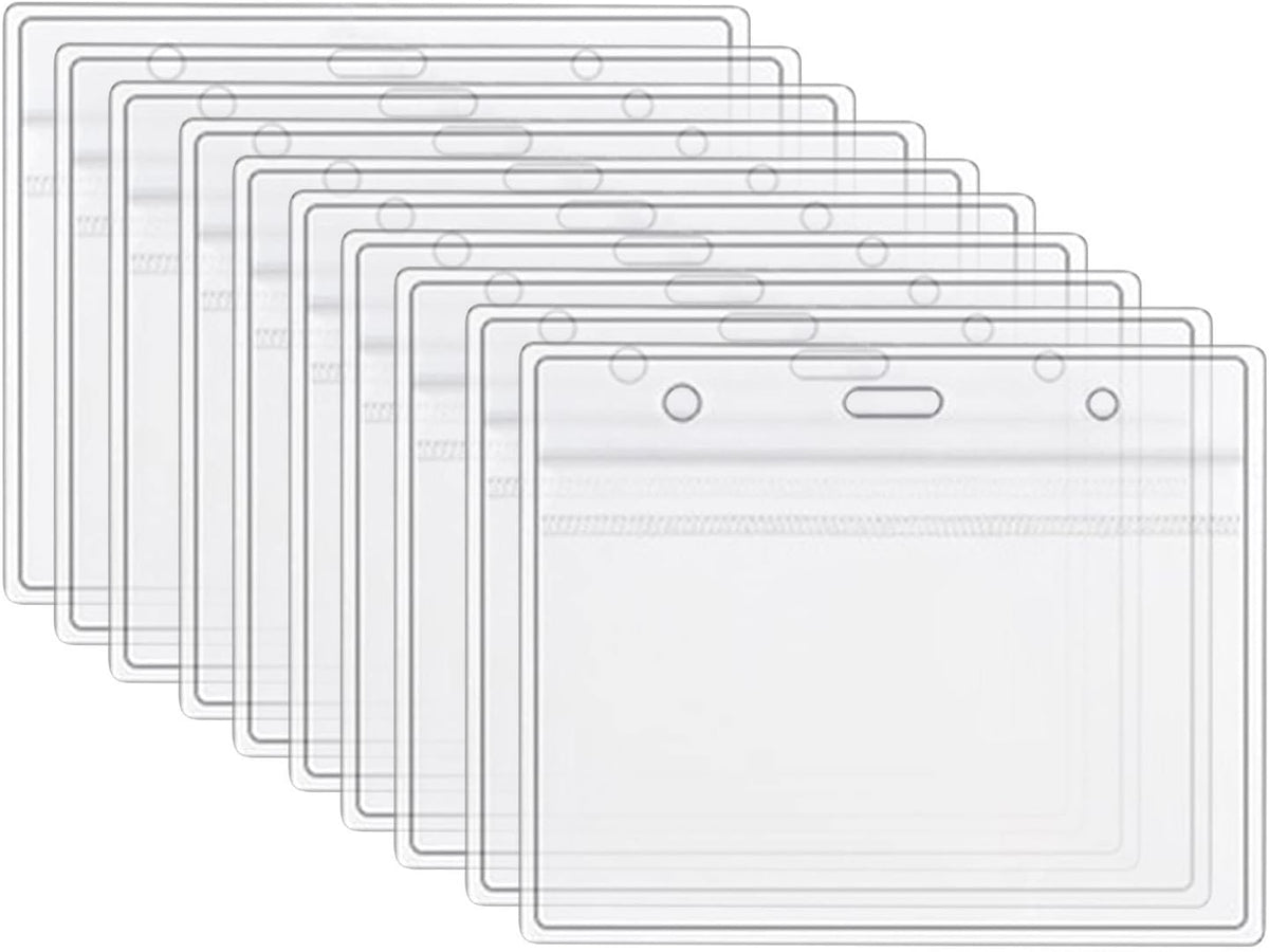 5 Pack 4 X 3 Inches Clear Vinyl Plastic Vaccine Card Holder J1701
