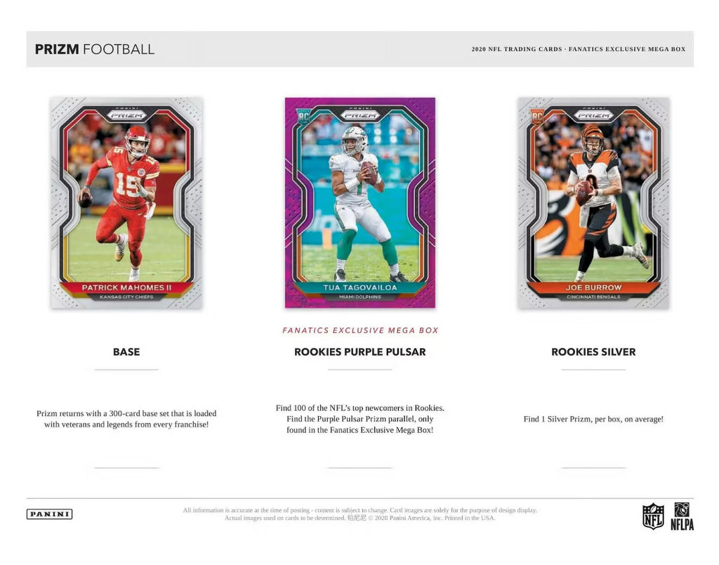 2020 Panini Prizm Football Mega Box Z391