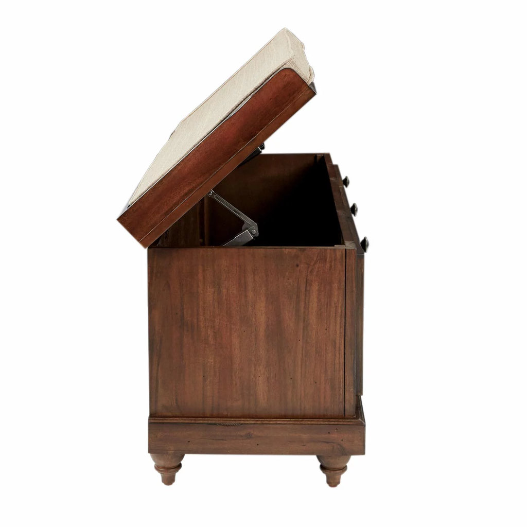 Wood Storage Bench X79636