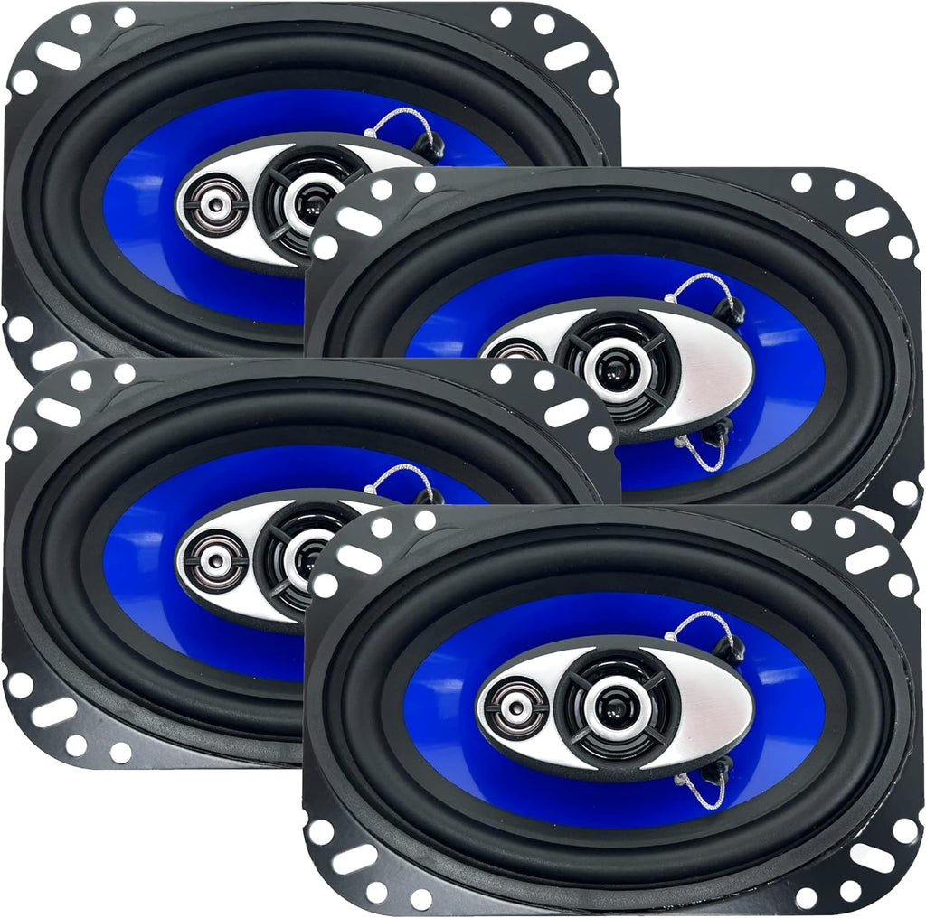 4x6 in 3-Way Coaxial Car Speakers 4 Ohm D167