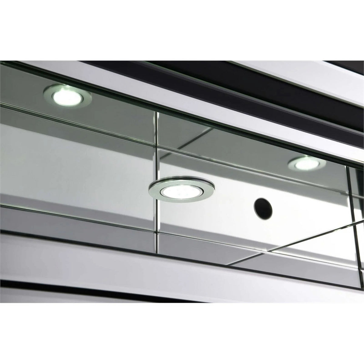 2-door Wine Cabinet with Lighting Mirror A667