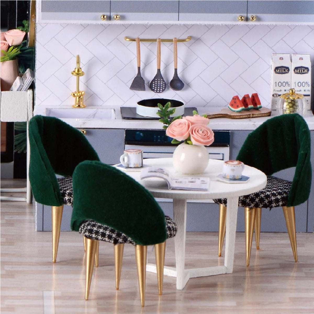 Building Toys with Furniture Accessories DIY Doll House T4522