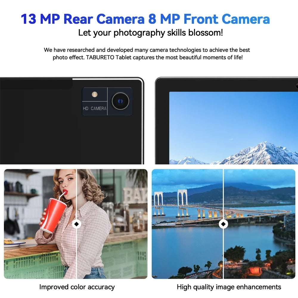 10.1 inch Android Tablet, 128GB ROM X55980