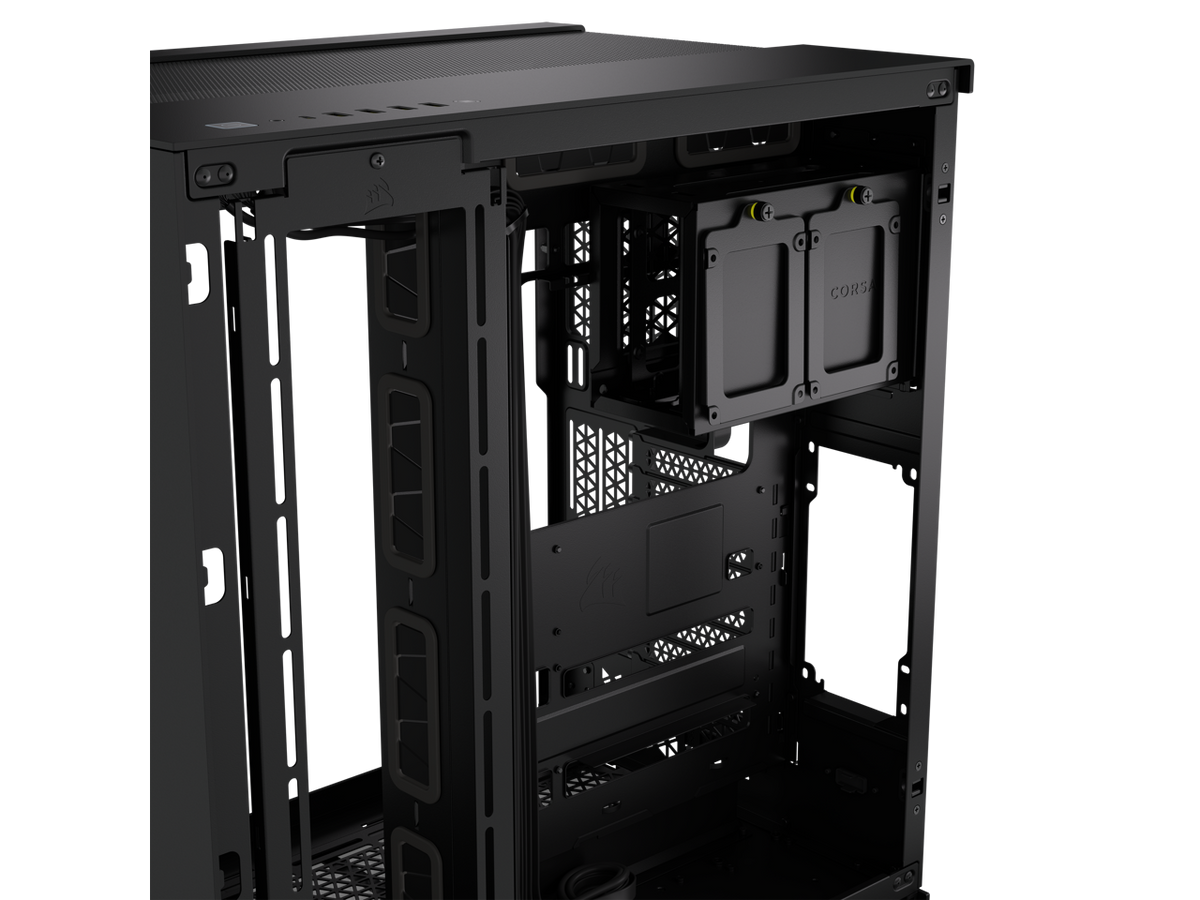 Black Super Mid-Tower Tempered Glass Airflow Case S7129