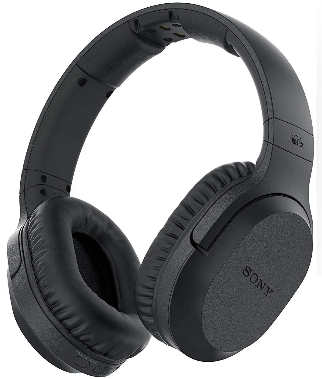 Wireless Over Ear Headphones with Transmitter Dock and RCA Plug Y-Adapter U780376