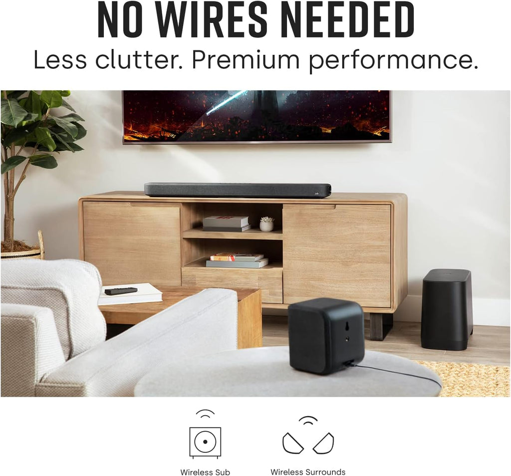 5.1 Channel Wireless Surround Sound System with Sound Bar and Subwoofer K371908