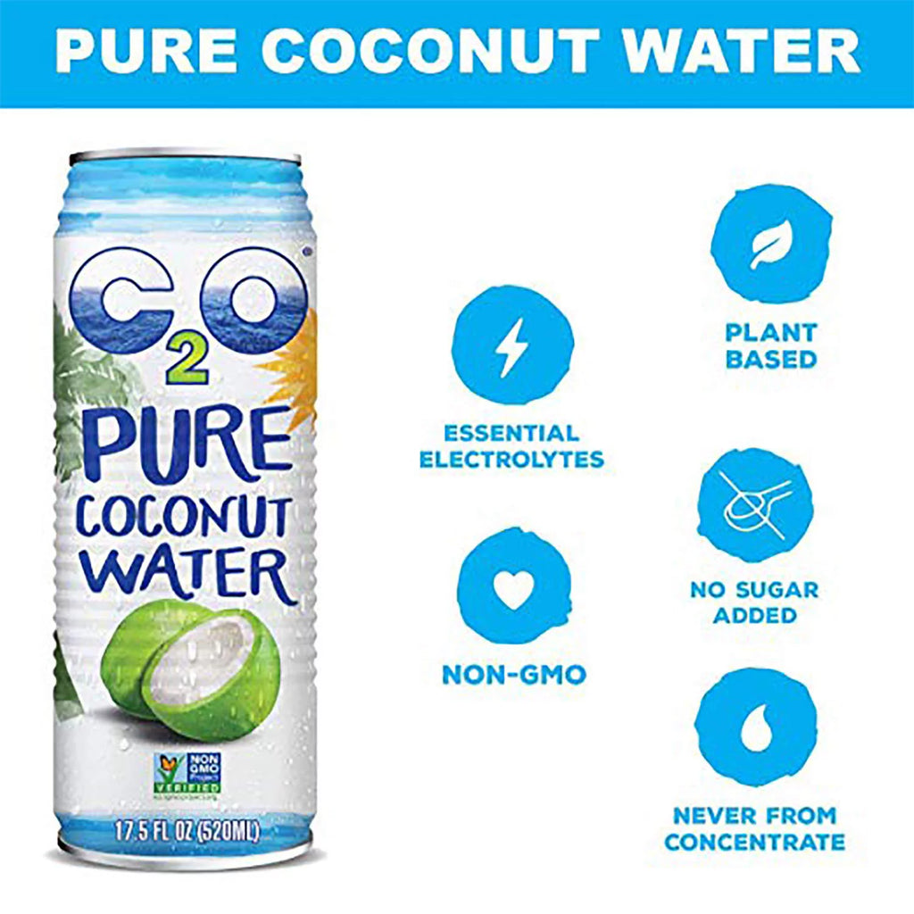 17.5 FL OZ Pack of 12 Pure Coconut Water G7838
