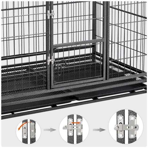 Dog Crate with Wheels and Litter Pans R2487