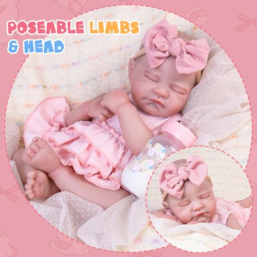 20-Inch Reborn Baby Doll with Poseable Limbs and Feeding Kit C758499