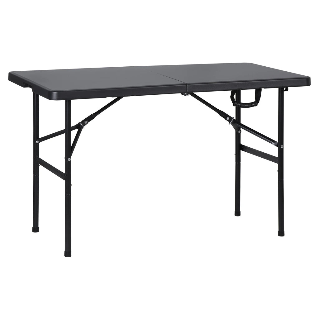 4 Ft Black Folding Plastic Table O6709