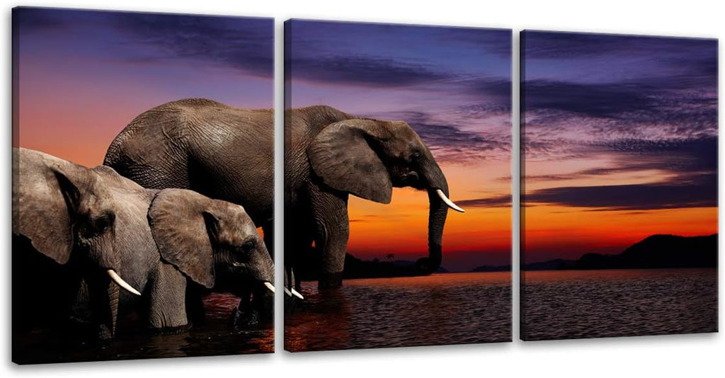 Large Motivational Canvas Wall Art 3 Panels Framed 24x36x3 D99353