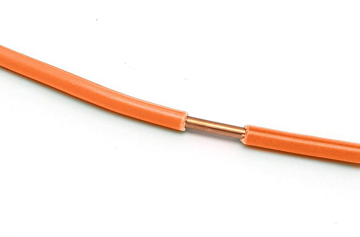 150 Feet Insulated Solid Copper THHN / THWN Wire 12 AWG Orange U4748
