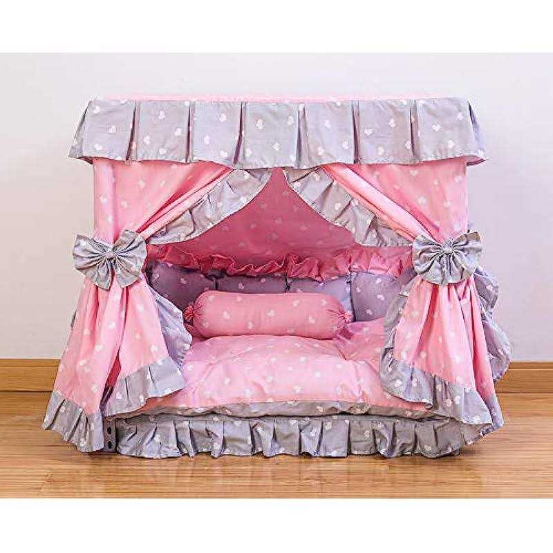 Handmade Pet Dog Bed House with Pillow H71128