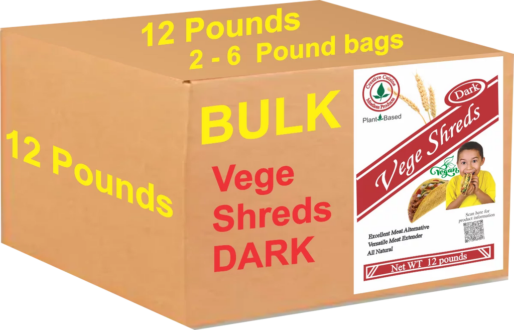 Shredded Dark Veggie Meat 12 pounds E3064