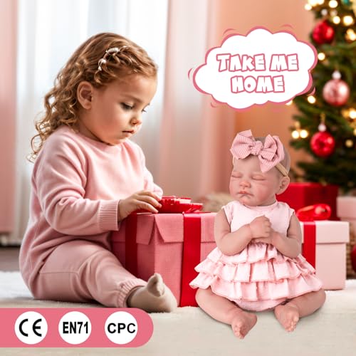 20-Inch Reborn Baby Doll with Poseable Limbs and Feeding Kit C758499