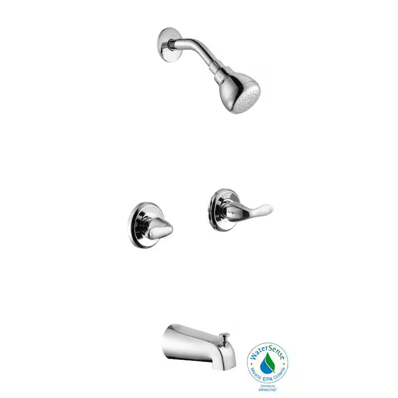 2-Handle 1-Spray Tub and Shower Faucet 1.8 GPM in Chrome S6125