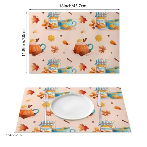 Faux Leather 12 X 18 Inch Placemats 6 Pack P5764