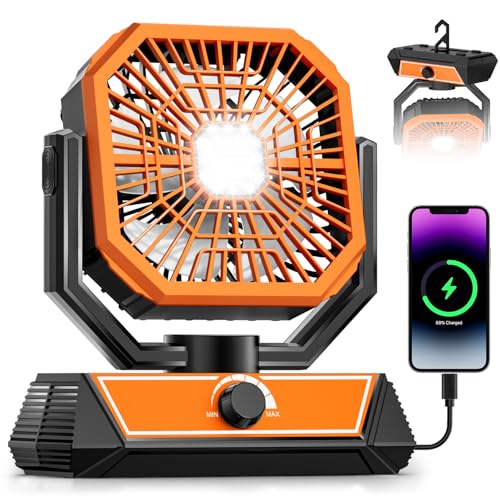 Portable Camping Fan with 20000mAh Rechargeable Battery H1922