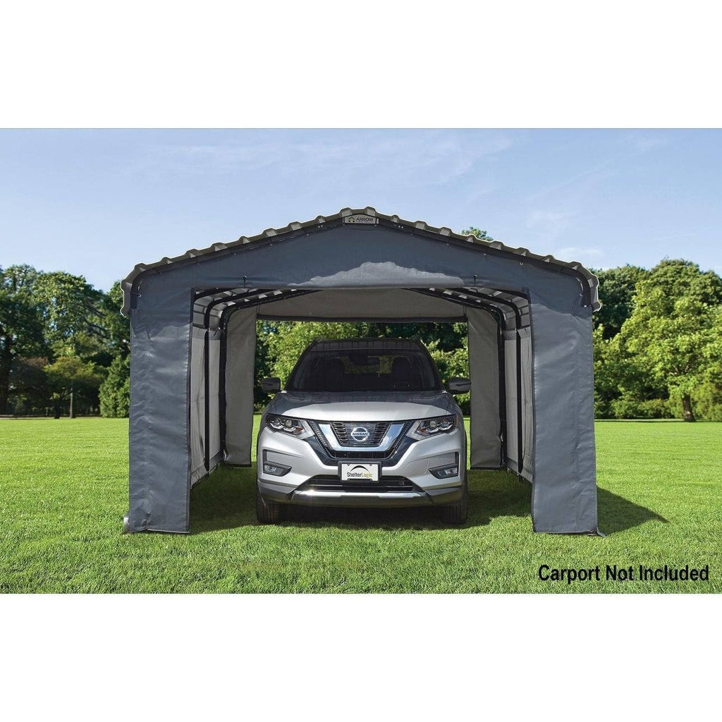 Enclosure Kit for 10 x 15 ft. Carport Grey F72151