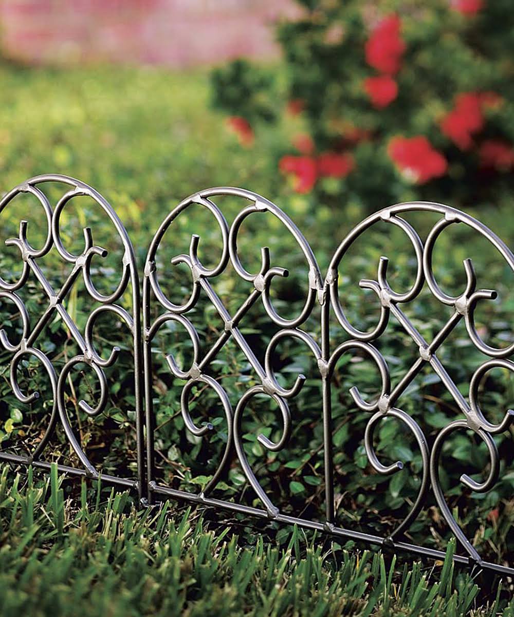 Black/Gray Iron Garden Edging E82825