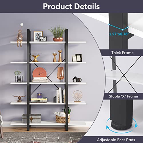 5-Tier Black Bookshelf V514