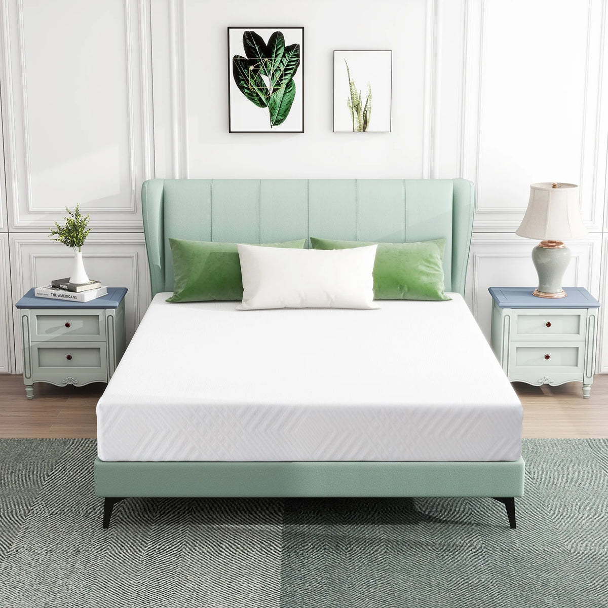 Queen Cooling Gel Memory Foam Medium Firm Mattress S8042