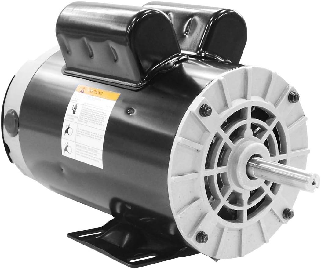 Compressor Duty Electric Motor, 3450 RPM, 56 Frame, 5/8" Shaft Diameter, 120/240 Volt C167
