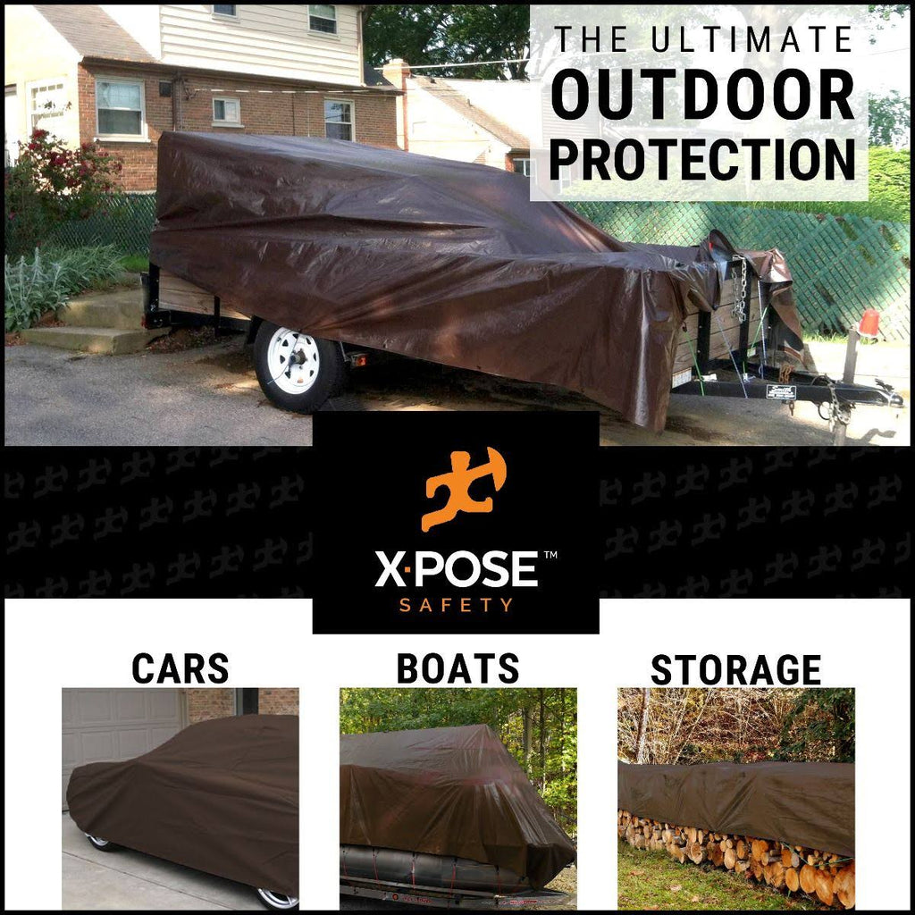 Brown Poly Tarps 8 x 10, Case of 8 R898