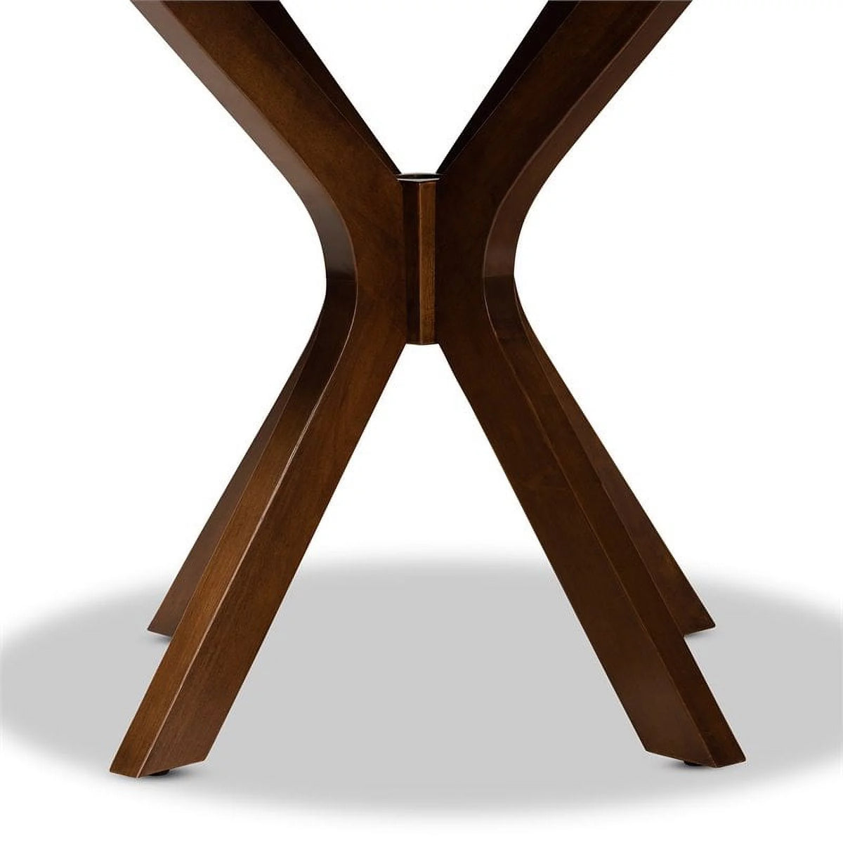 Mahogany Walnut Brown Round Wood Dining Table S226436