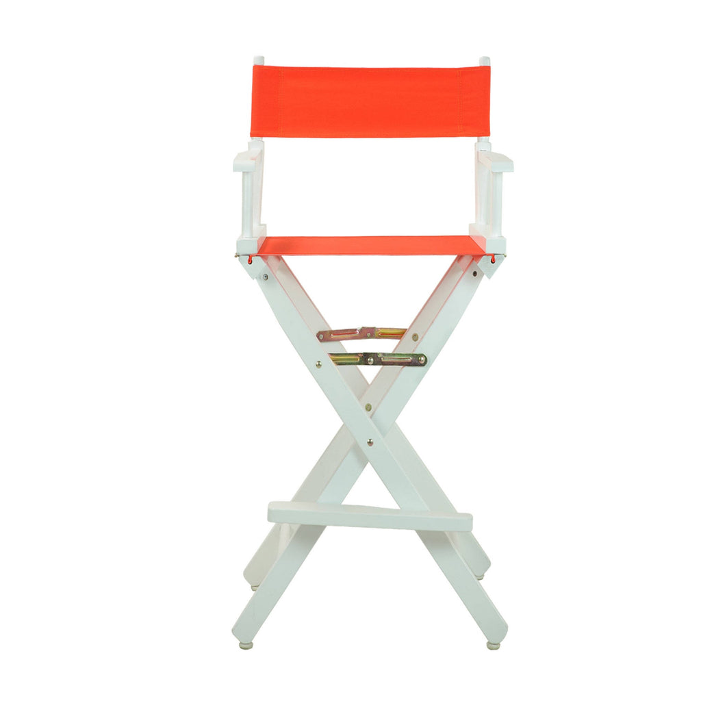 White Frame Gray Canvas Director's Chair Q290188
