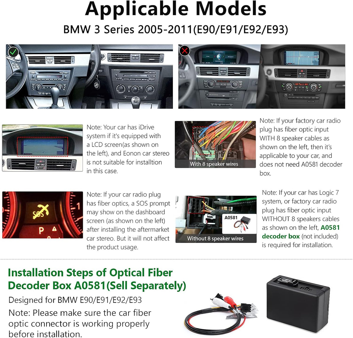 9 Inch Car Stereo Receiver with CarPlay and Android Auto W8180