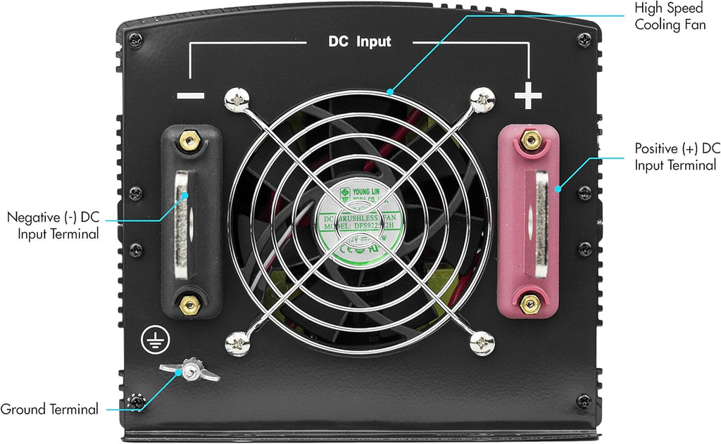 12V 5000 Watt Power Inverter with Remote Control S877164