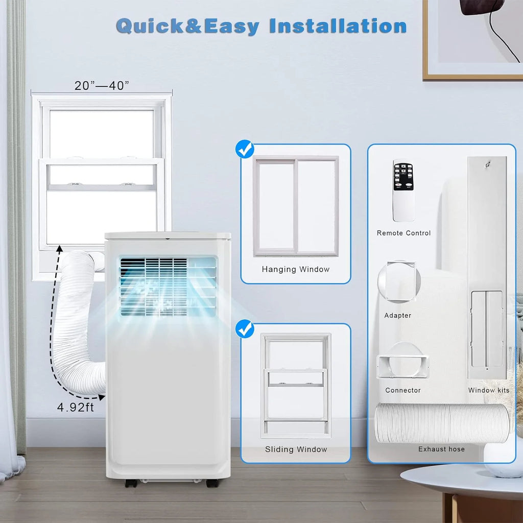 10000 BTU Portable Indoor Air Conditioner with Remote Control A255851