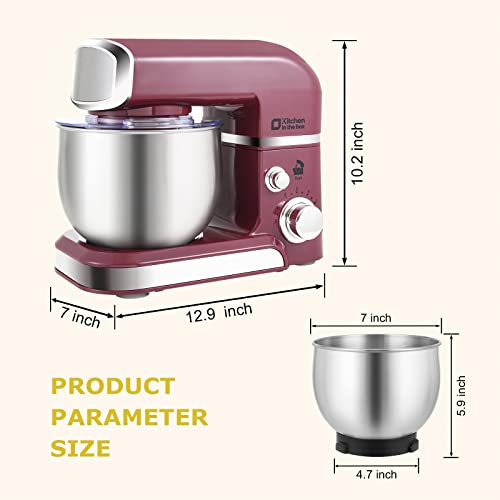 3.2Qt 6 Speeds Blue Electric Food Mixer Y909