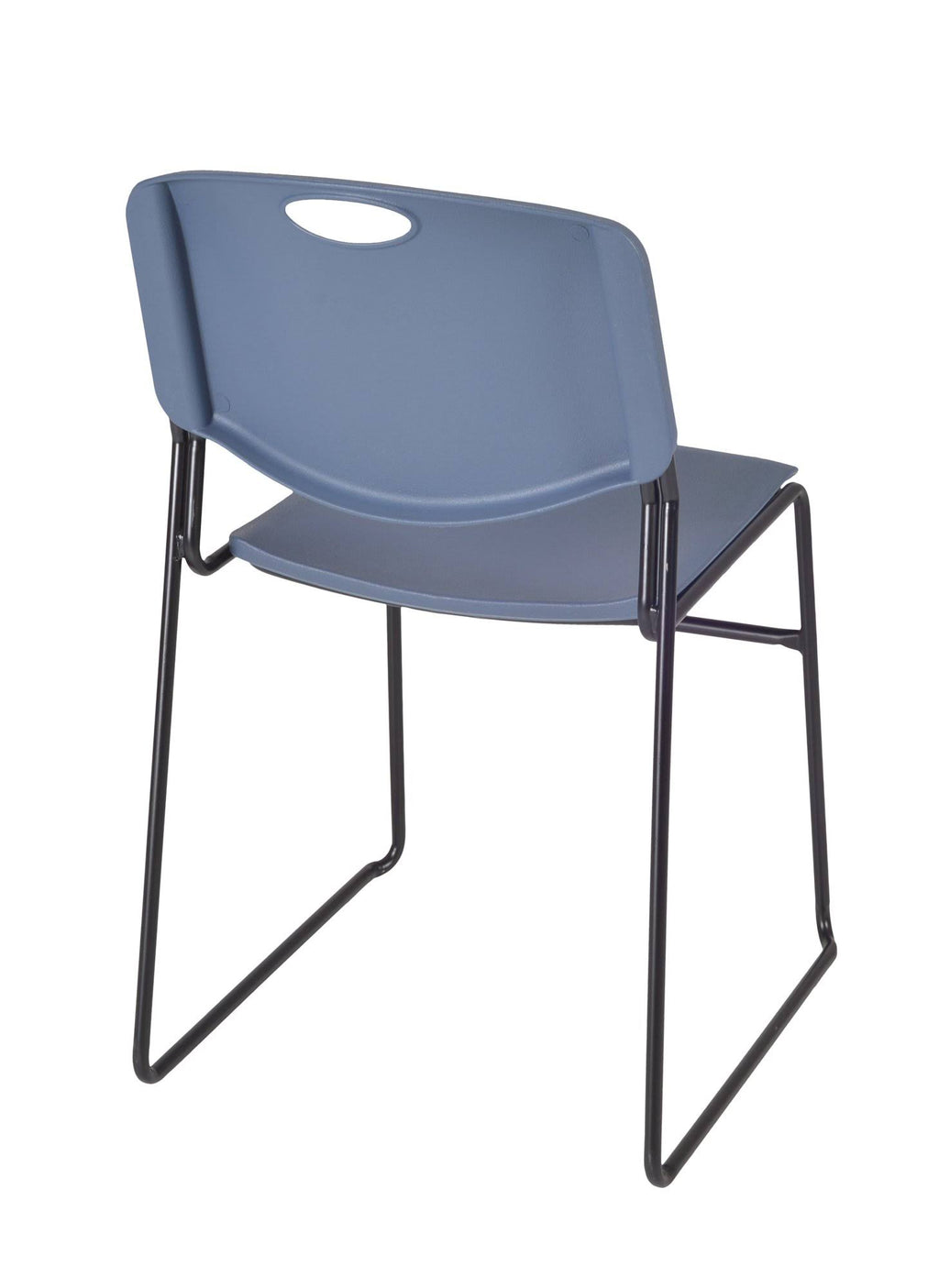 36x22 Round Breakroom Table with 4 Stack Chairs F93538