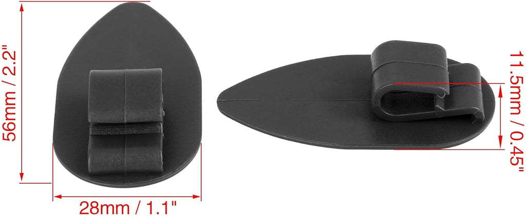 Black 20pcs Car Floor Mat Clips Q902941