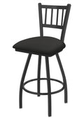 36x22 Swivel Extra Tall Bar Stool with Pewter Finish and Iron Seat A959