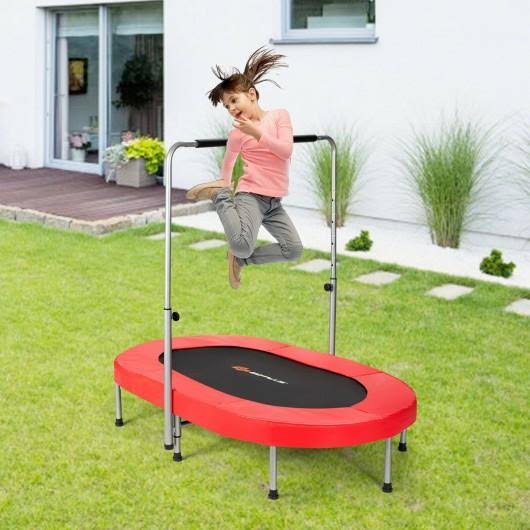 Red Foldable Mini Kids Trampoline C7969