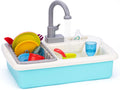 20 PCS Baby Bath Play Sink Toys, Electric Dishwasher Play Kitchen Set with Running Water F130