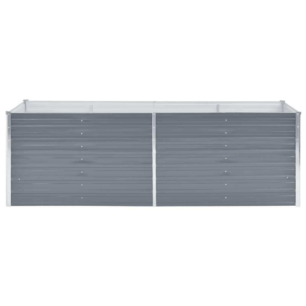 Galvanized Steel Garden Raised Bed Gray O533