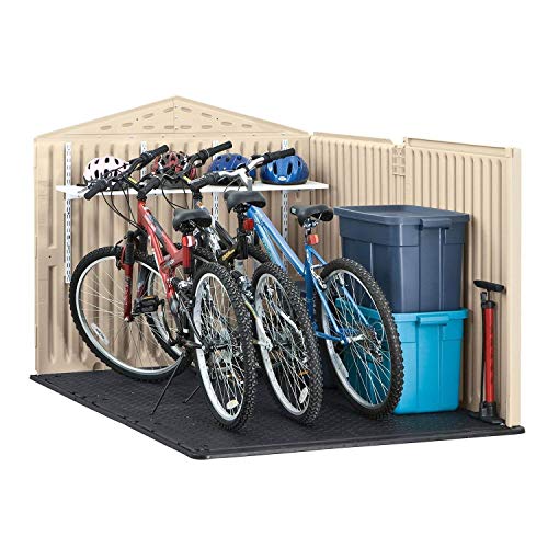 Beige/Brown 5 x 6.5 Ft Resin Outdoor Storage Shed L7777