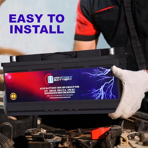 AGM Car Battery 12V 60 AH 680 CCA BCI Group Size 47 D327804