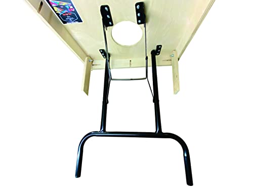 27 In Steel Powder Coated Gloss Black Folding Table Legs (4) E6848