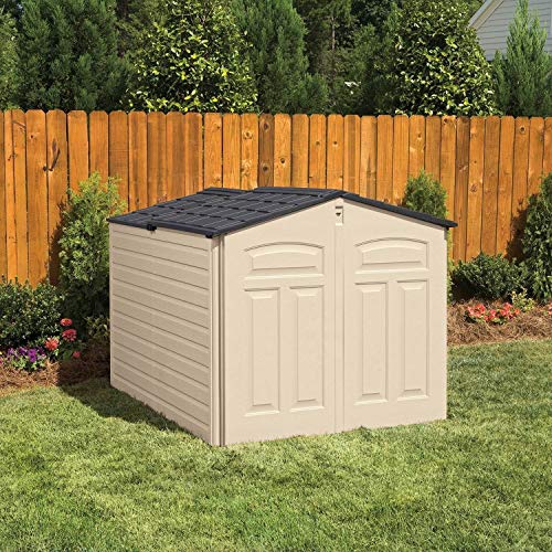 Beige/Brown 5 x 6.5 Ft Resin Outdoor Storage Shed L7777