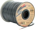 200 ft 18AWG 2 Conductor Black Sleeve Speaker Wire A21063
