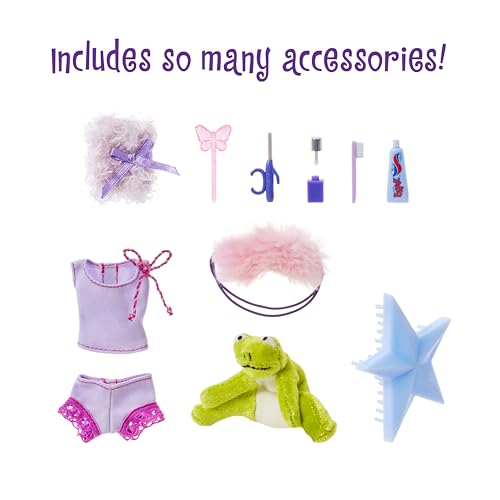 Fashion Doll with 2 Sets of Pajamas, Plush, and Accessories I5550