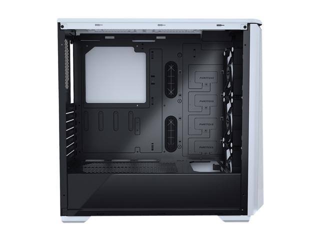 White Steel Tempered Glass ATX Mid Tower Computer Case X845171