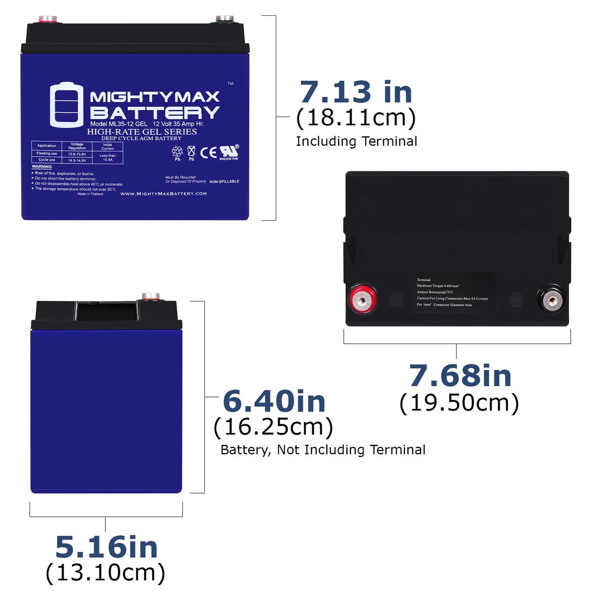 12V 35AH Battery for Power Chair L1982